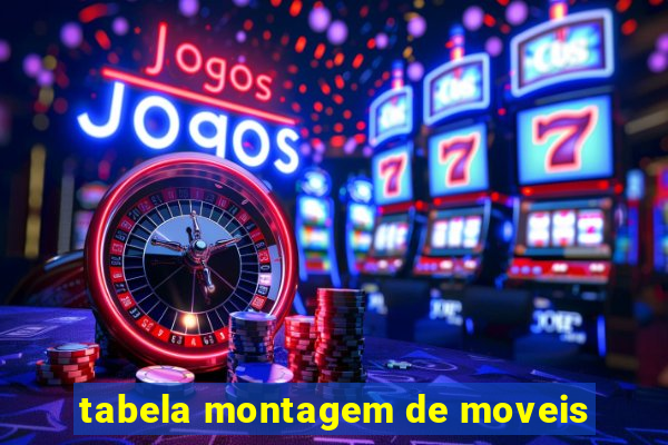 tabela montagem de moveis